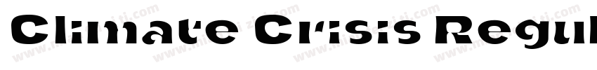 Climate Crisis Regular字体转换